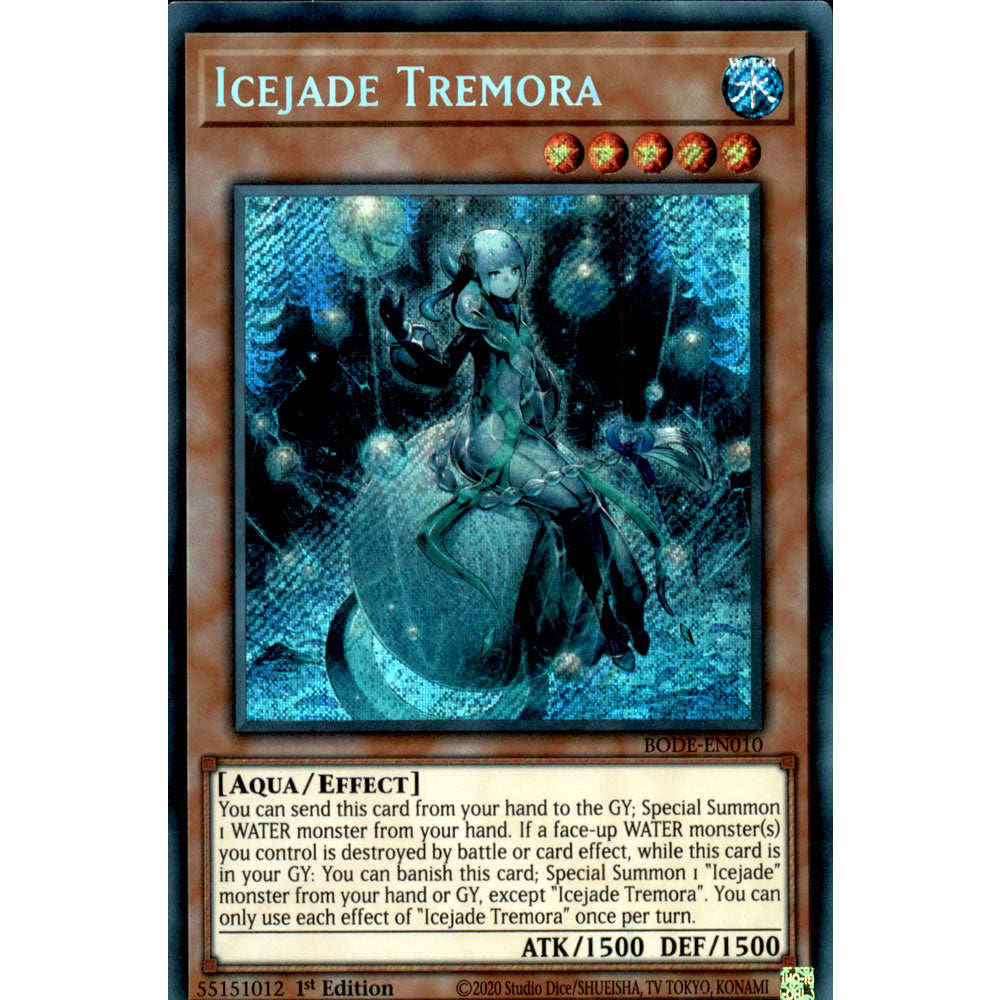 Icejade Tremora BODE-EN010 Yu-Gi-Oh! Card from the Burst of Destiny Set