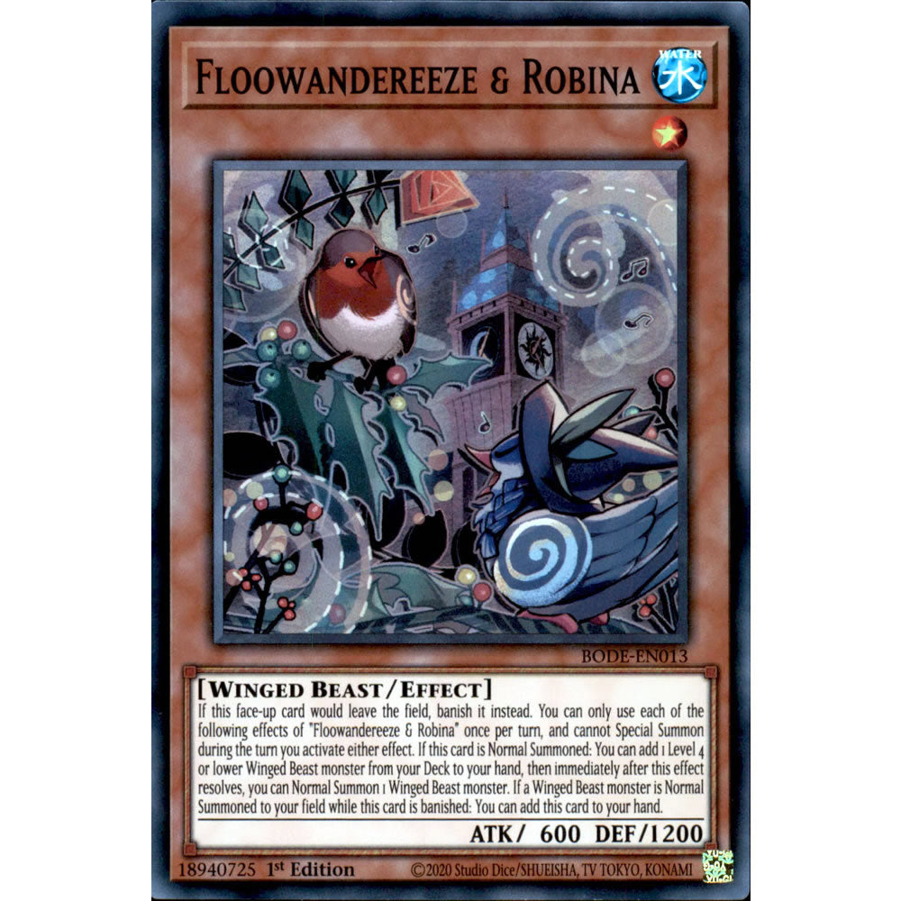 Floowandereeze & Robina BODE-EN013 Yu-Gi-Oh! Card from the Burst of Destiny Set