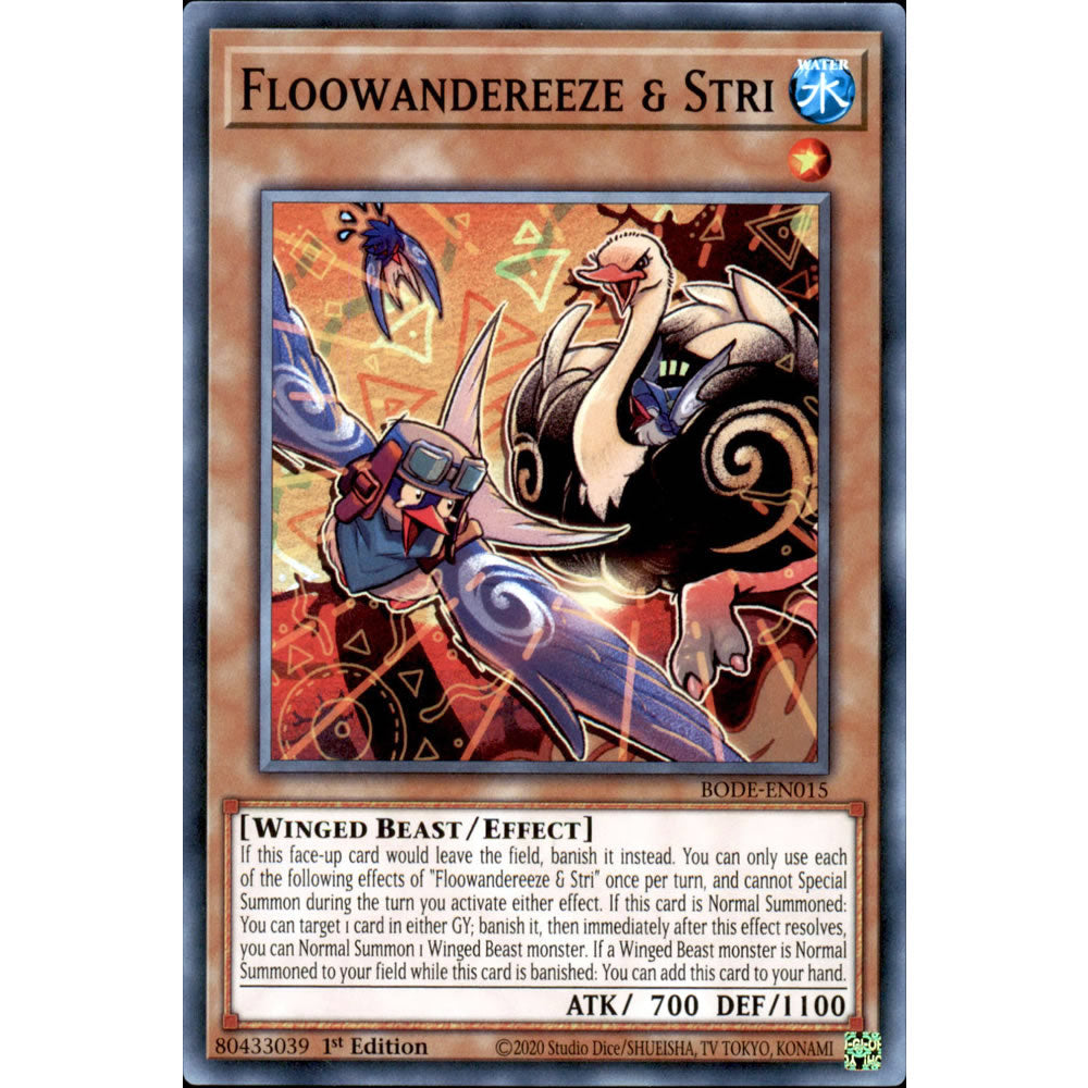 Floowandereeze & Stri BODE-EN015 Yu-Gi-Oh! Card from the Burst of Destiny Set