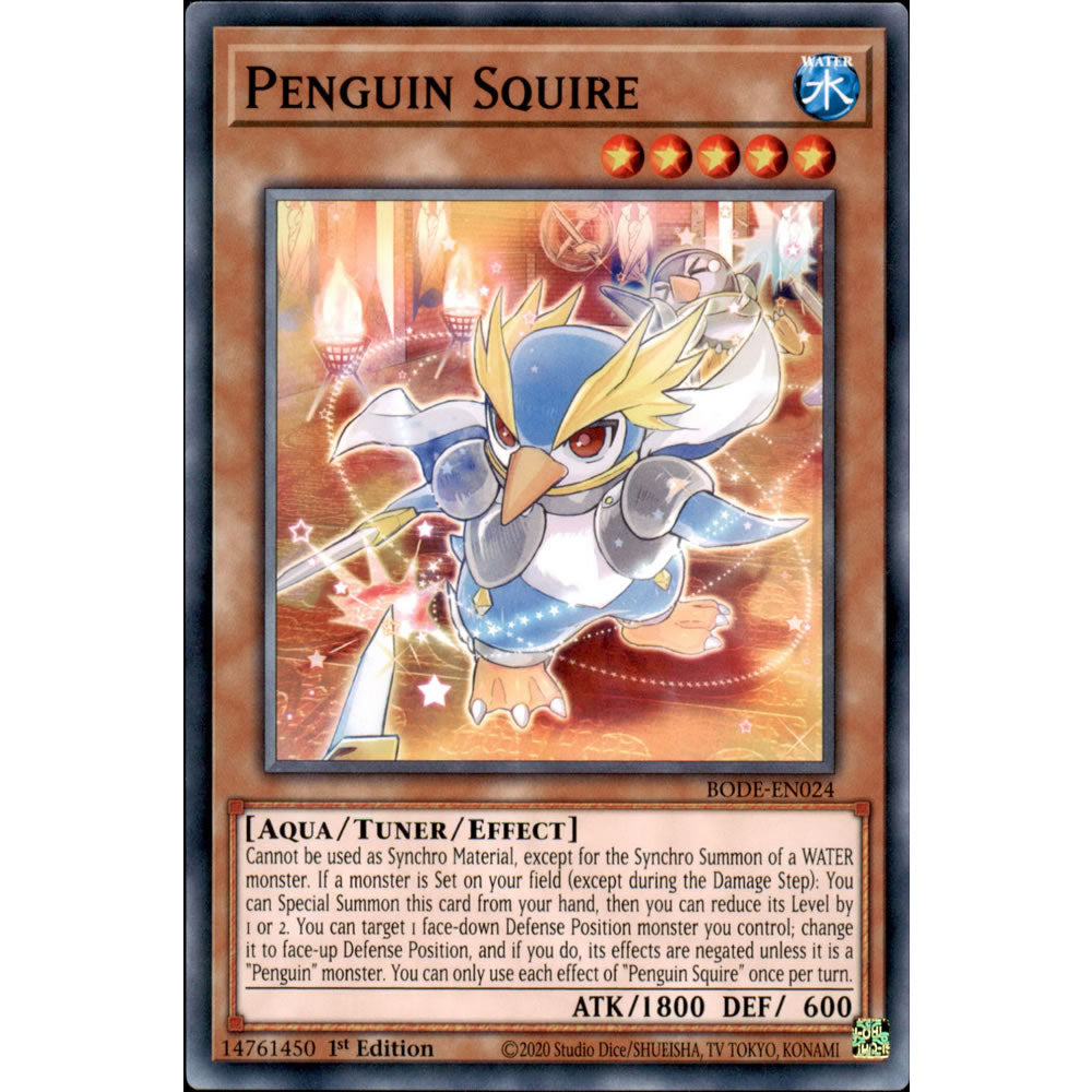Penguin Squire BODE-EN024 Yu-Gi-Oh! Card from the Burst of Destiny Set
