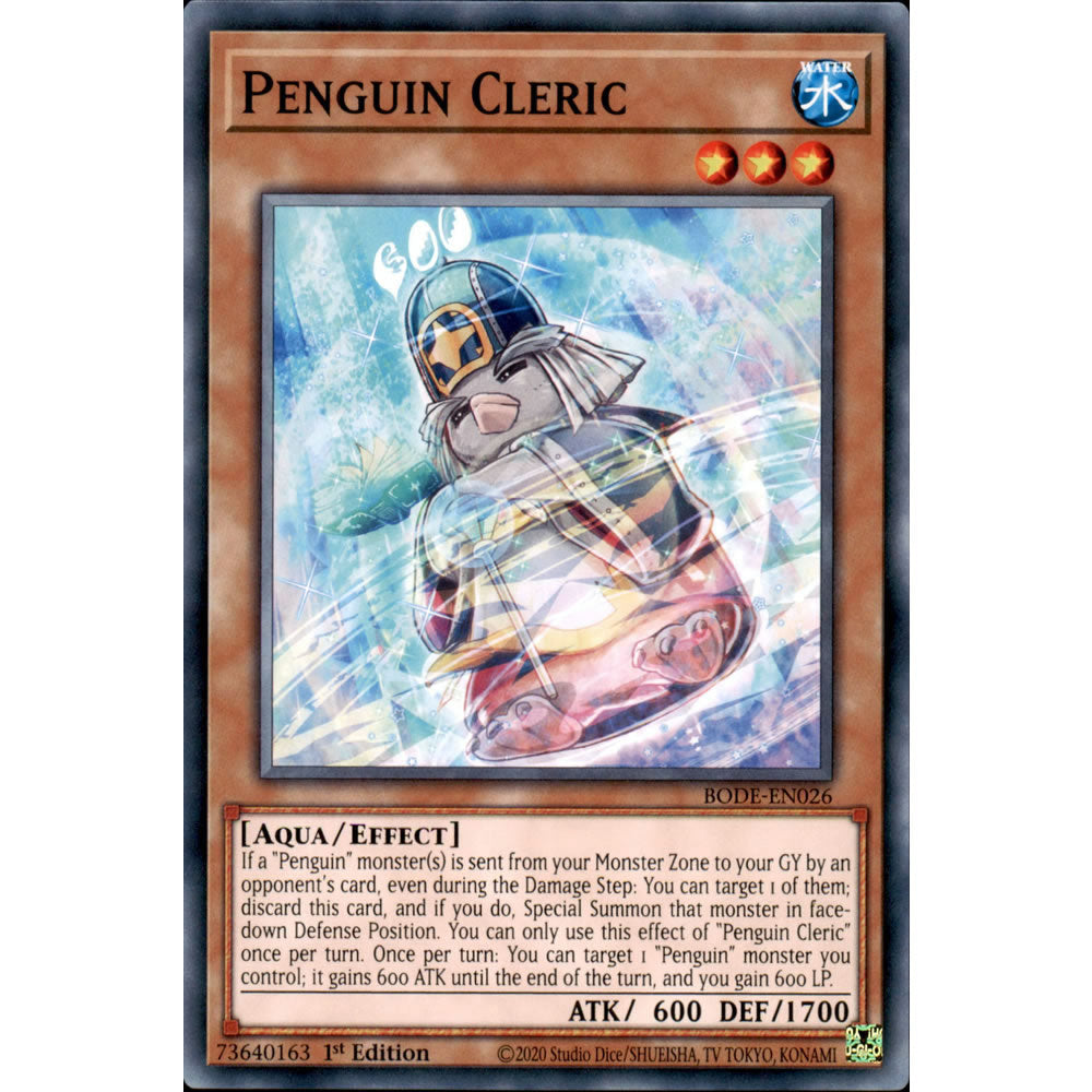Penguin Cleric BODE-EN026 Yu-Gi-Oh! Card from the Burst of Destiny Set