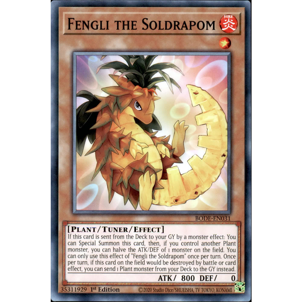Fengli the Soldrapom BODE-EN031 Yu-Gi-Oh! Card from the Burst of Destiny Set