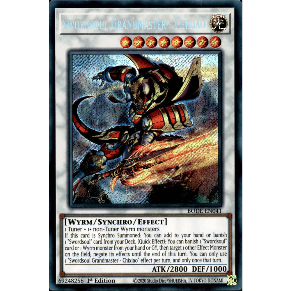 Swordsoul Grandmaster - Chixiao BODE-EN041 Yu-Gi-Oh! Card from the Burst of Destiny Set