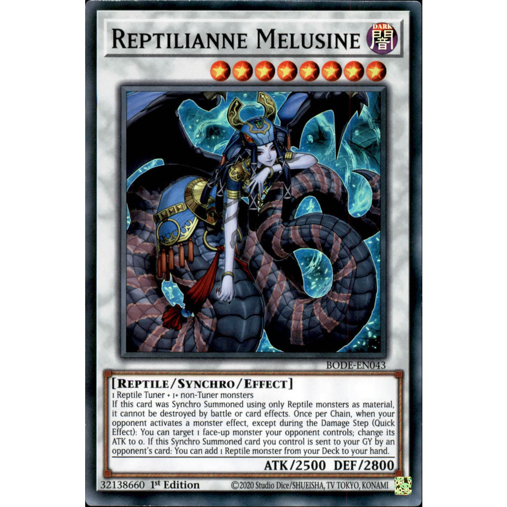 Reptilianne Melusine BODE-EN043 Yu-Gi-Oh! Card from the Burst of Destiny Set