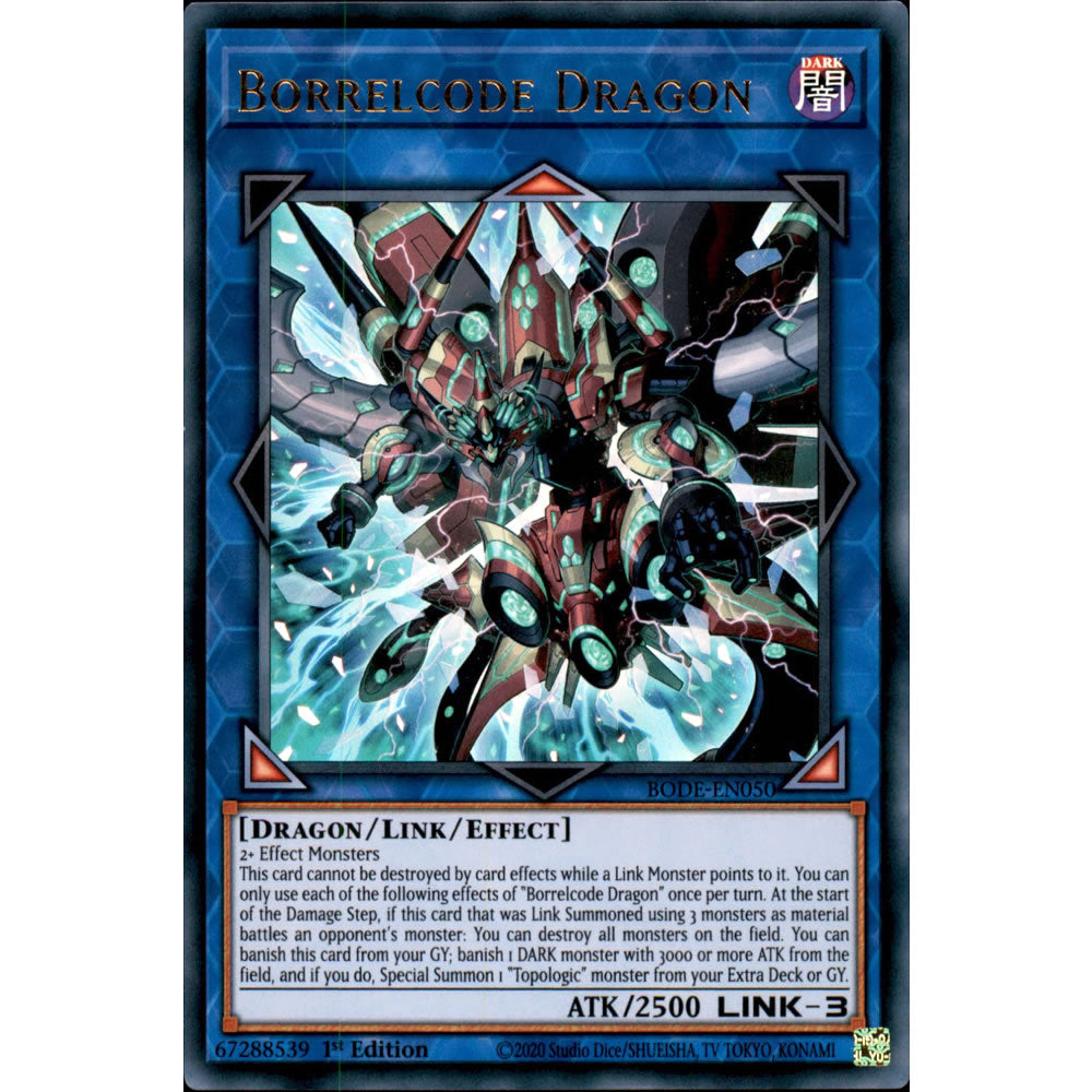 Borrelcode Dragon BODE-EN050 Yu-Gi-Oh! Card from the Burst of Destiny Set