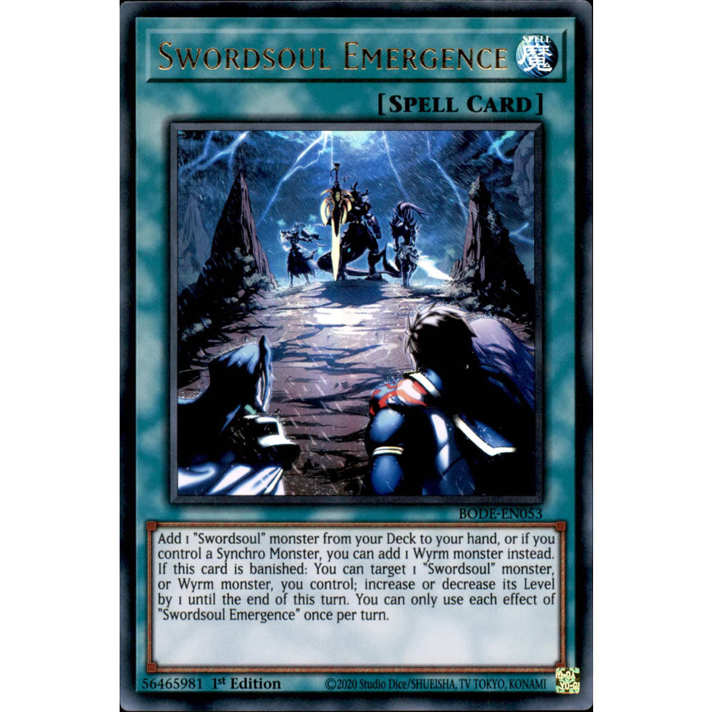 Swordsoul Emergence BODE-EN053 Yu-Gi-Oh! Card from the Burst of Destiny Set