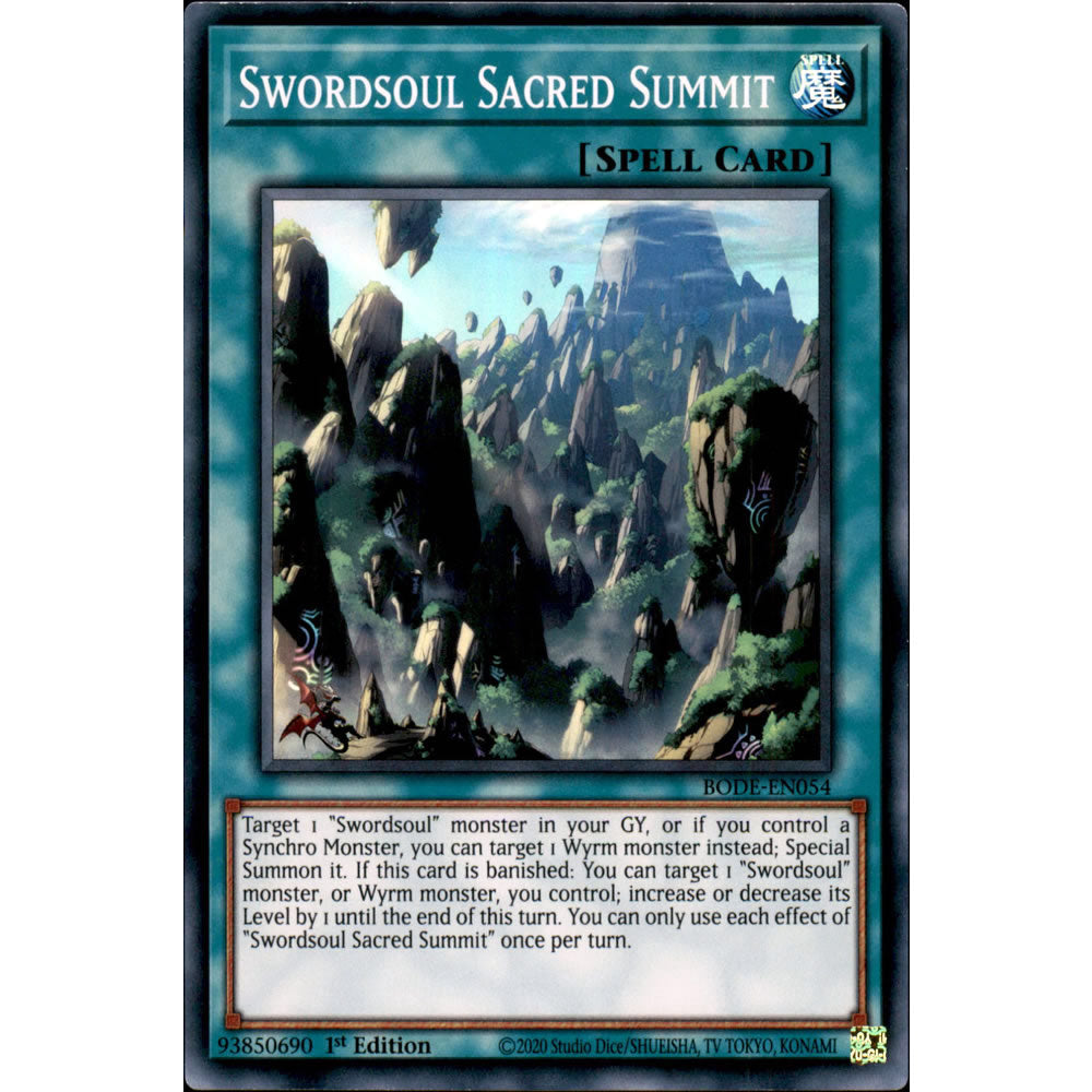 Swordsoul Sacred Summit BODE-EN054 Yu-Gi-Oh! Card from the Burst of Destiny Set