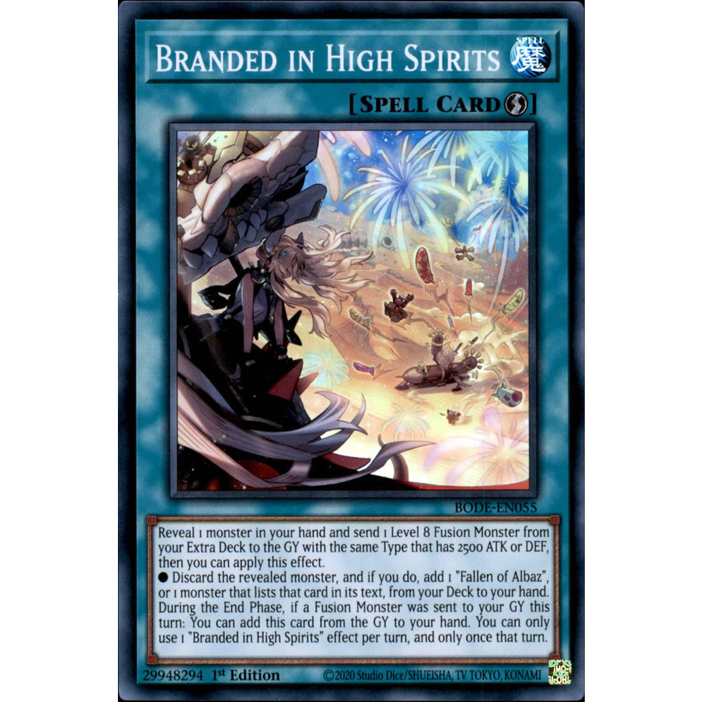 Branded in High Spirits BODE-EN055 Yu-Gi-Oh! Card from the Burst of Destiny Set