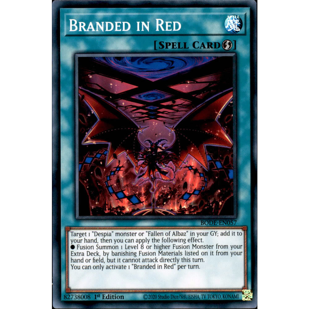 Branded in Red BODE-EN057 Yu-Gi-Oh! Card from the Burst of Destiny Set