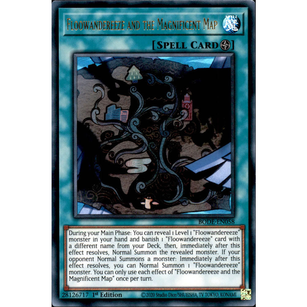 Floowandereeze and the Magnificent Map BODE-EN058 Yu-Gi-Oh! Card from the Burst of Destiny Set