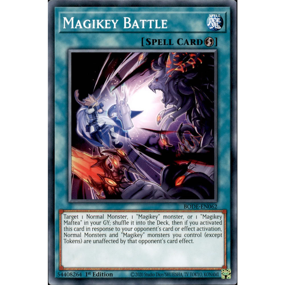 Magikey Battle BODE-EN062 Yu-Gi-Oh! Card from the Burst of Destiny Set