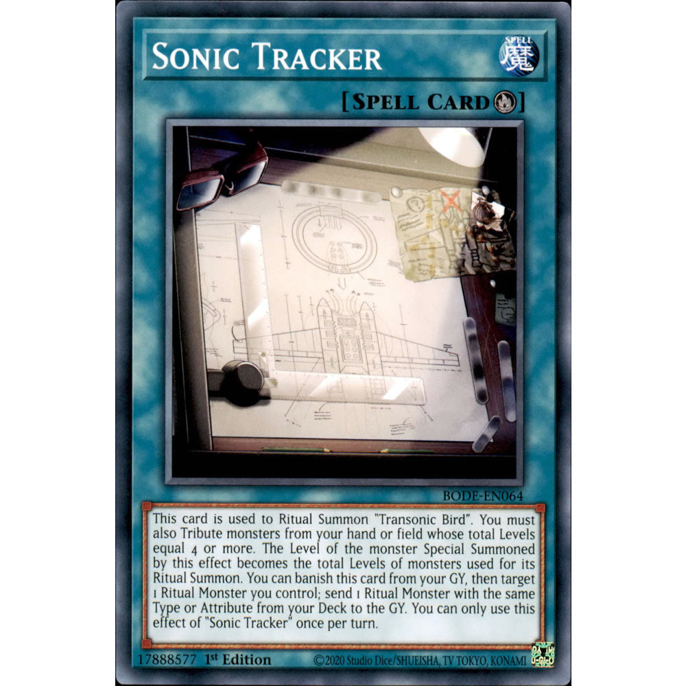 Sonic Tracker BODE-EN064 Yu-Gi-Oh! Card from the Burst of Destiny Set