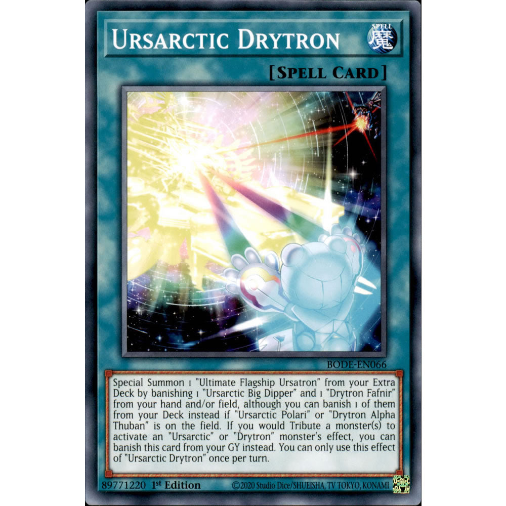 Ursarctic Drytron BODE-EN066 Yu-Gi-Oh! Card from the Burst of Destiny Set