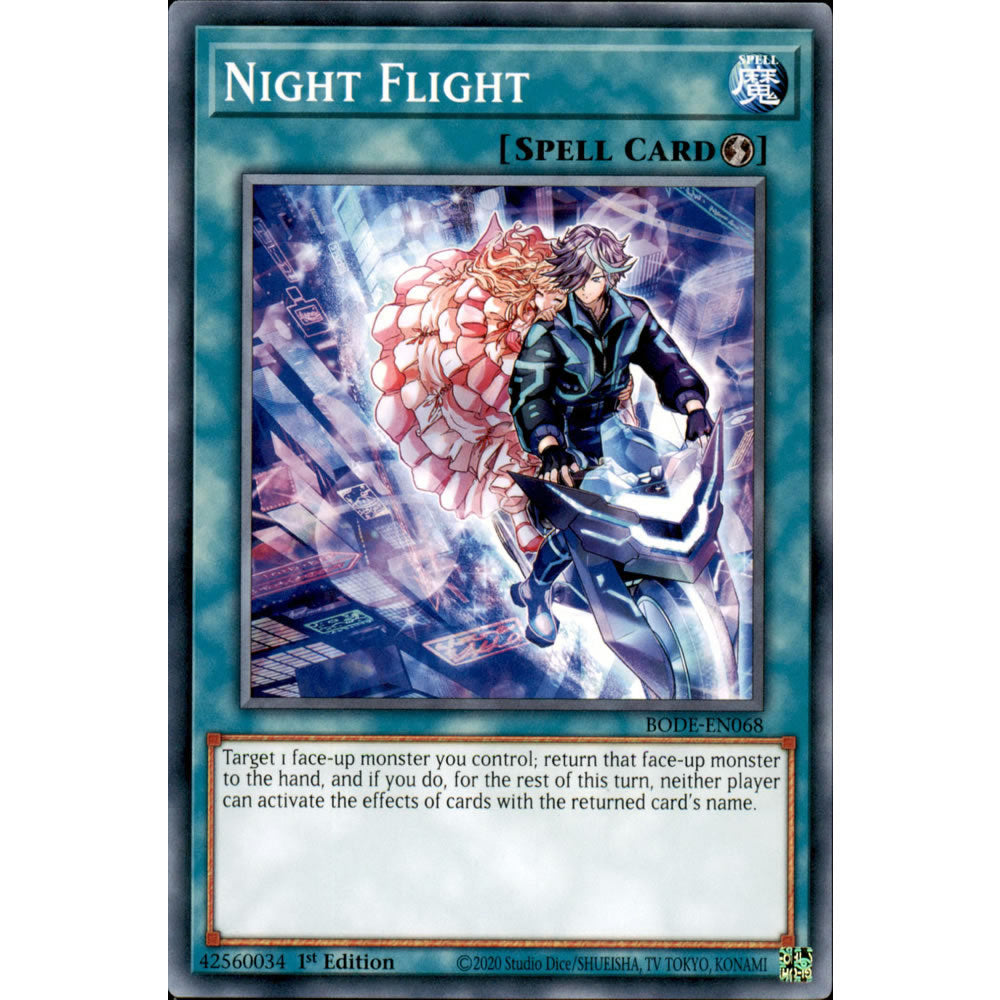 Night Flight BODE-EN068 Yu-Gi-Oh! Card from the Burst of Destiny Set