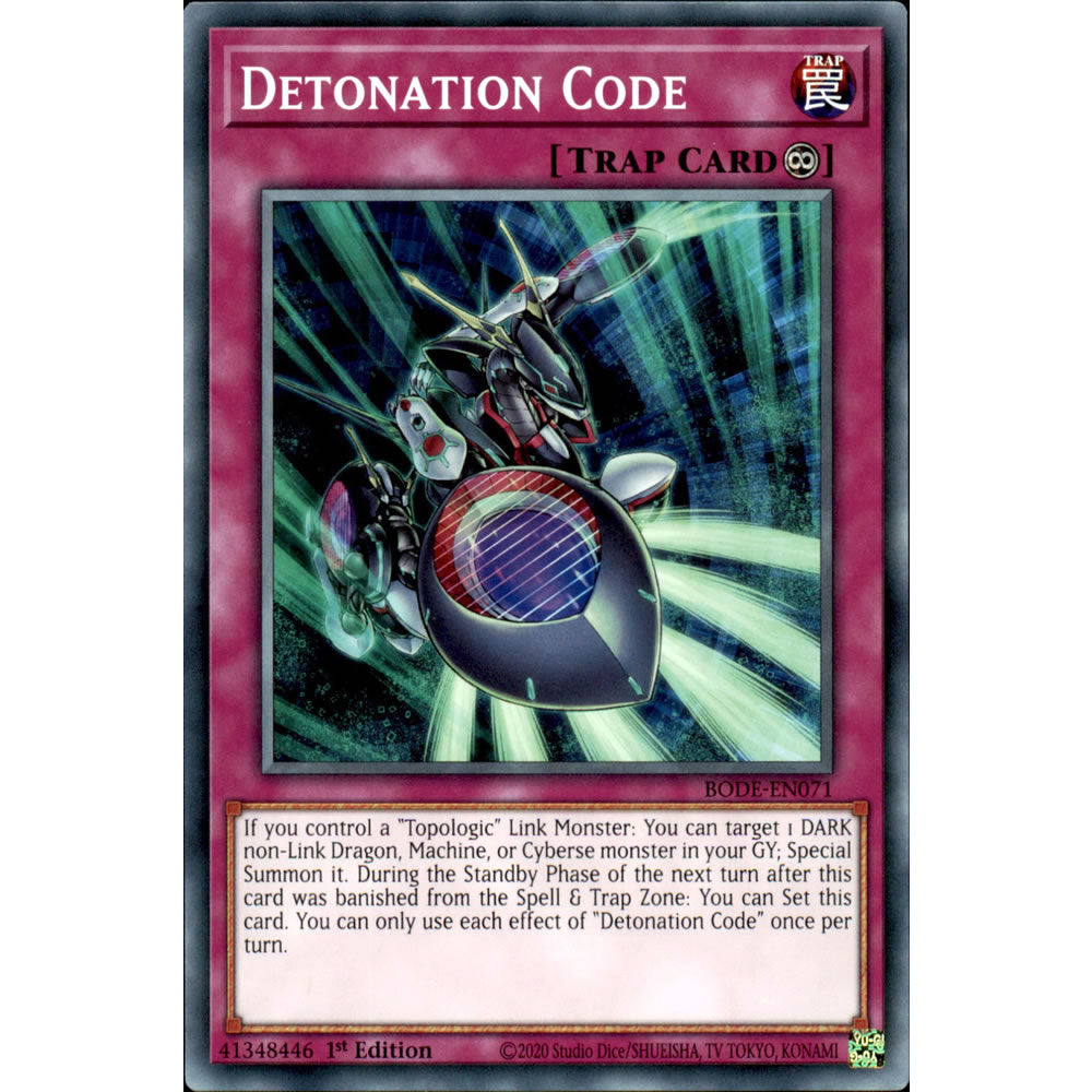 Detonation Code BODE-EN071 Yu-Gi-Oh! Card from the Burst of Destiny Set