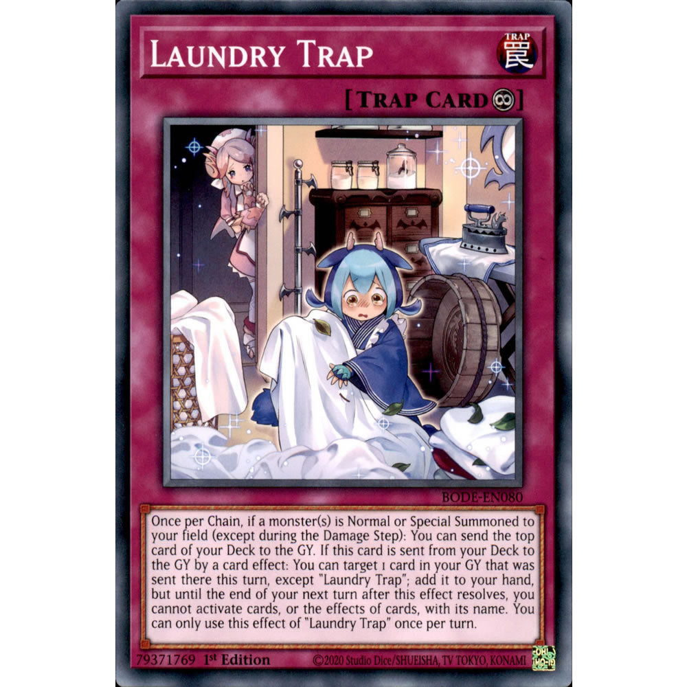 Laundry Trap BODE-EN080 Yu-Gi-Oh! Card from the Burst of Destiny Set