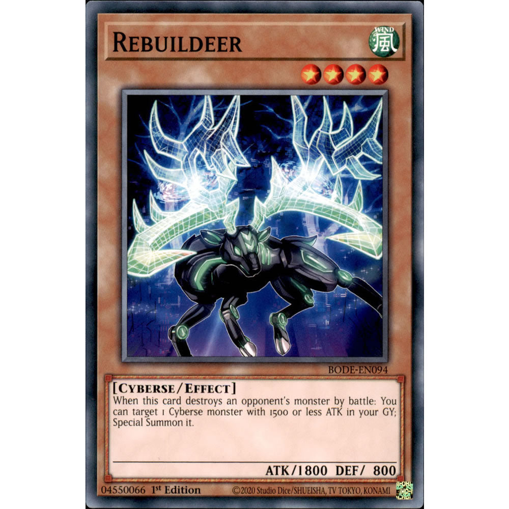 Rebuildeer BODE-EN094 Yu-Gi-Oh! Card from the Burst of Destiny Set