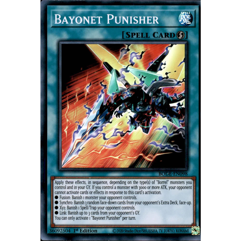 Cards Bode Bayonet Punisher BODE-EN098 Yu-Gi-Oh! Card - Deckboosters