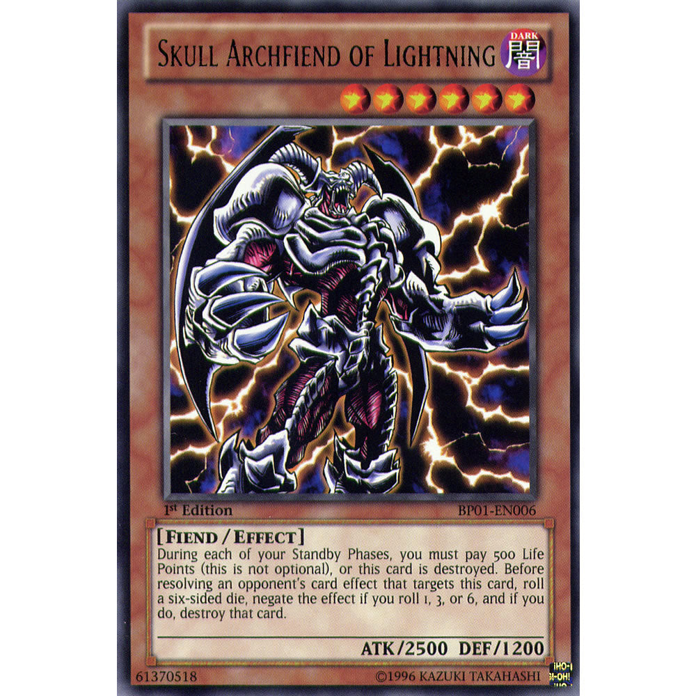 Skull Archfiend of Lightning BP01-EN006 Yu-Gi-Oh! Card from the Battle Pack 1: Epic Dawn Set