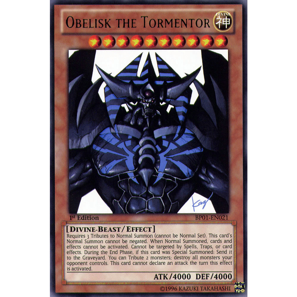 Obelisk the Tormentor BP01-EN021 Yu-Gi-Oh! Card from the Battle Pack 1: Epic Dawn Set