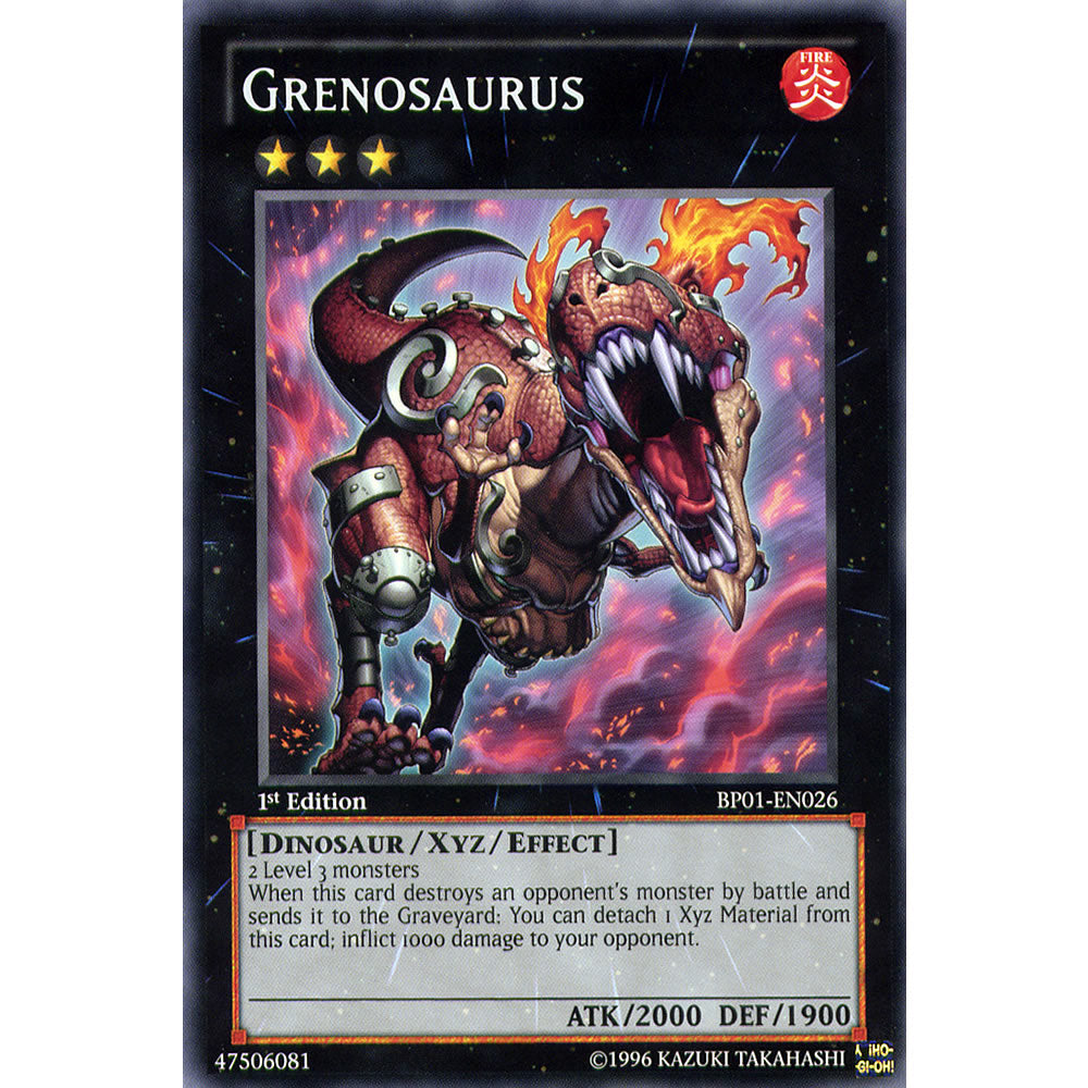 Grenosaurus BP01-EN026 Yu-Gi-Oh! Card from the Battle Pack 1: Epic Dawn Set