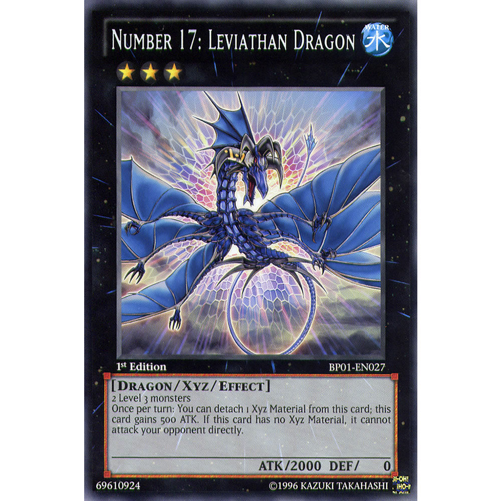 Number 17 Leviathan Dragon BP01-EN027 Yu-Gi-Oh! Card from the Battle Pack 1: Epic Dawn Set