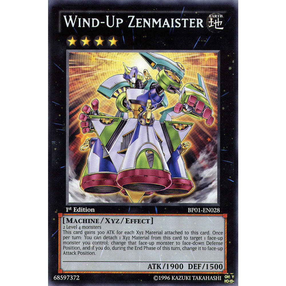 Wind - Up Zenmaister BP01-EN028 Yu-Gi-Oh! Card from the Battle Pack 1: Epic Dawn Set