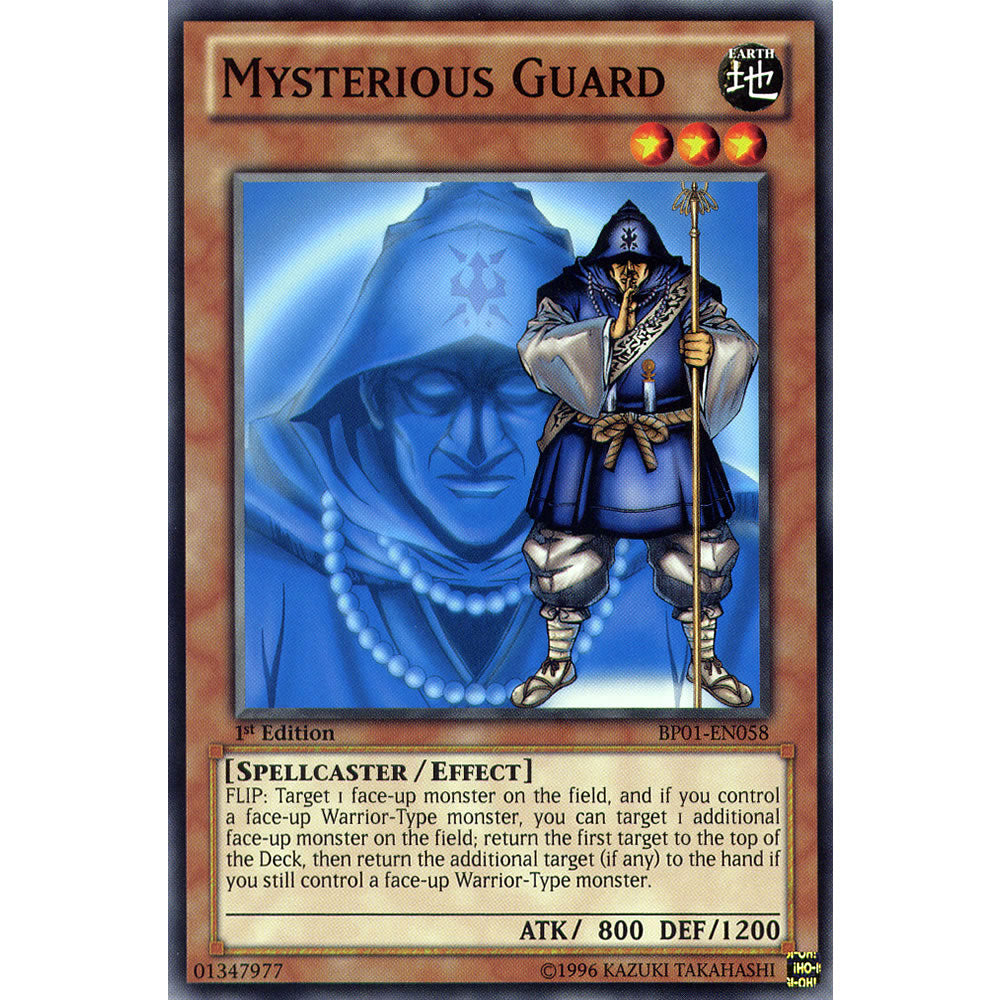 Mysterious Guard BP01-EN058 Yu-Gi-Oh! Card from the Battle Pack 1: Epic Dawn Set