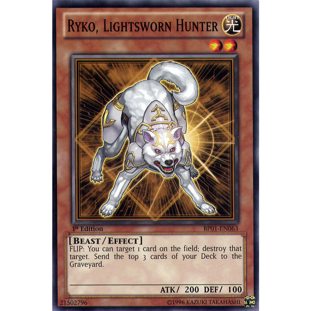 Ryko, Lightsworn Hunter BP01-EN063 Yu-Gi-Oh! Card from the Battle Pack 1: Epic Dawn Set