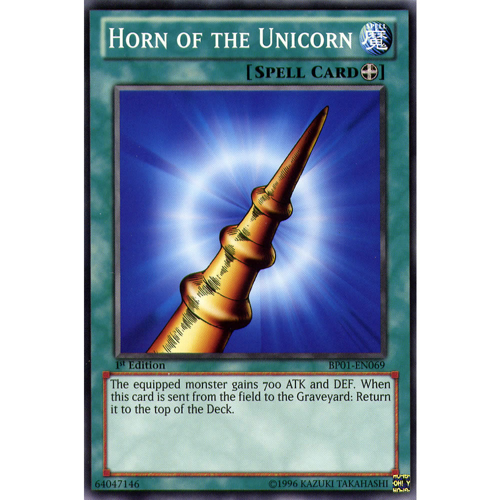Horn of the Unicorn BP01-EN069 Yu-Gi-Oh! Card from the Battle Pack 1: Epic Dawn Set