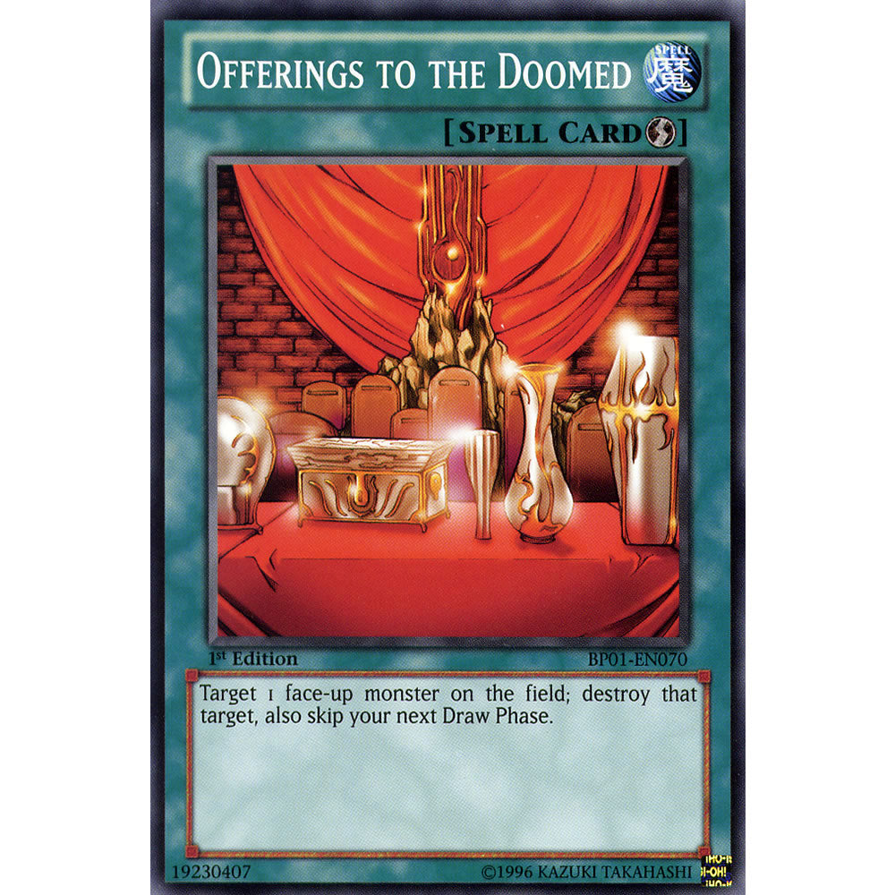 Offerings to the Doomed BP01-EN070 Yu-Gi-Oh! Card from the Battle Pack 1: Epic Dawn Set