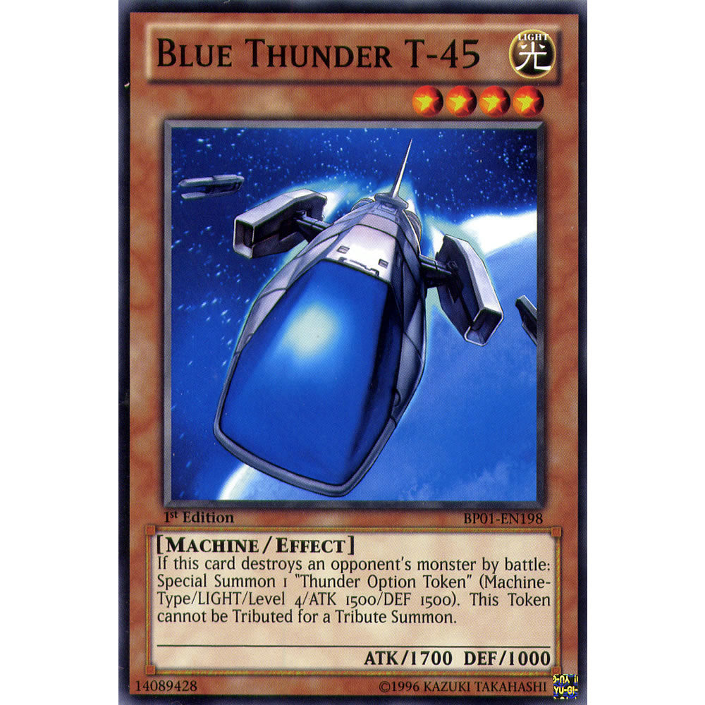 Blue Thunder T-45 BP01-EN198 Yu-Gi-Oh! Card from the Battle Pack 1: Epic Dawn Set
