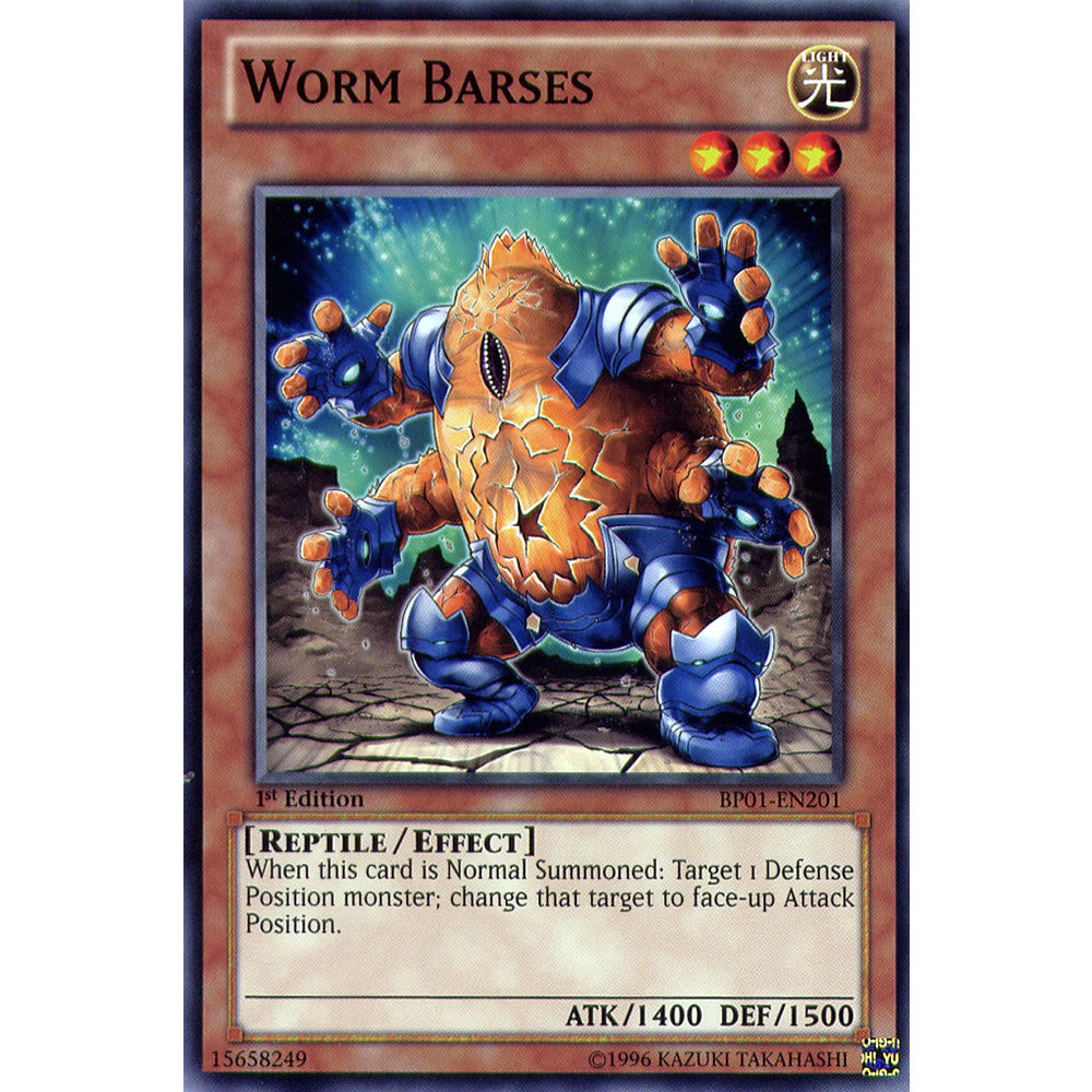 Worm Barses BP01-EN201 Yu-Gi-Oh! Card from the Battle Pack 1: Epic Dawn Set