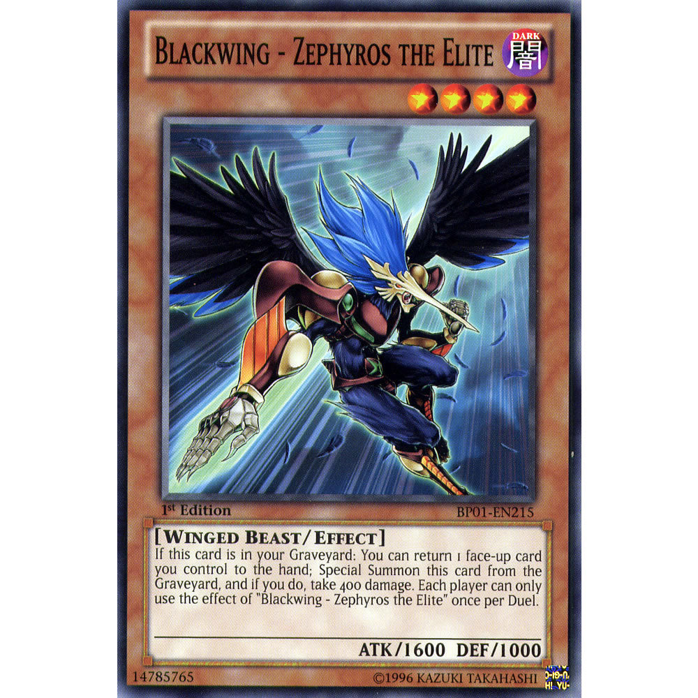 Blackwing - Zephyros The Elite BP01-EN215 Yu-Gi-Oh! Card from the Battle Pack 1: Epic Dawn Set