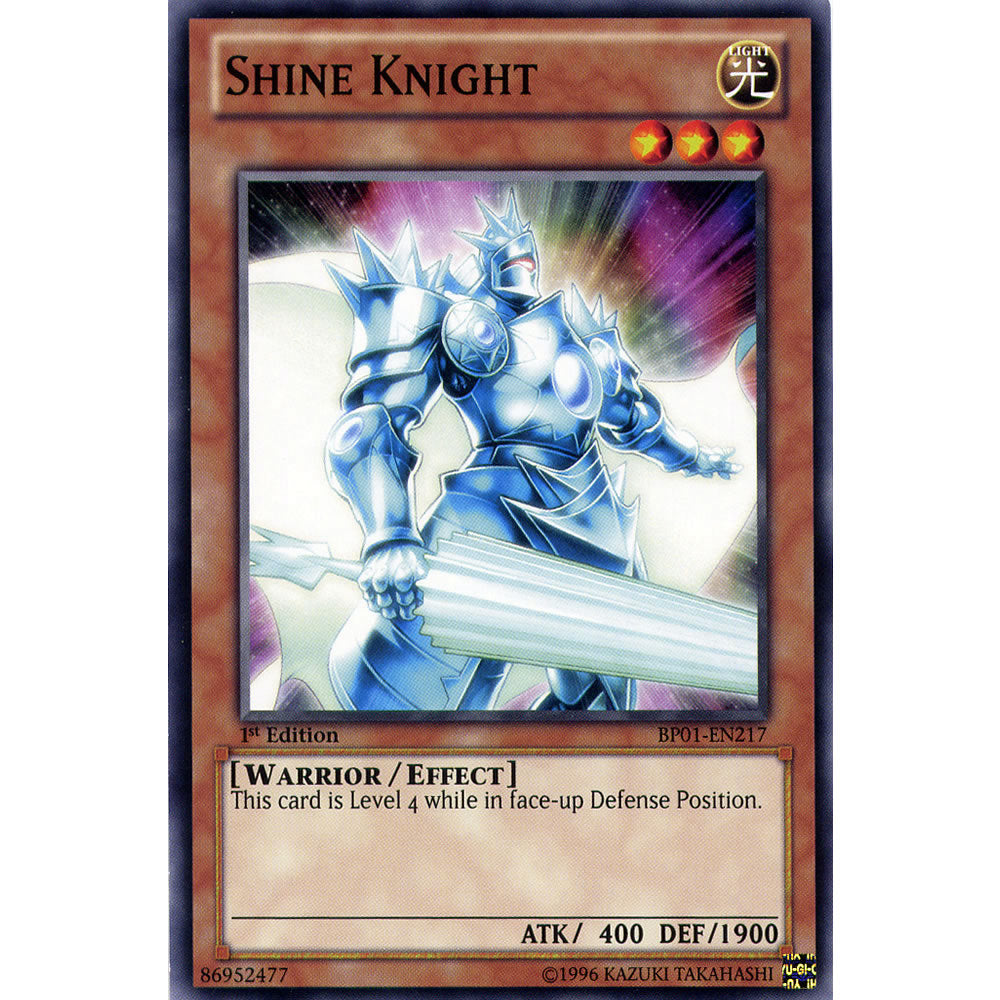 Shine Knight BP01-EN217 Yu-Gi-Oh! Card from the Battle Pack 1: Epic Dawn Set