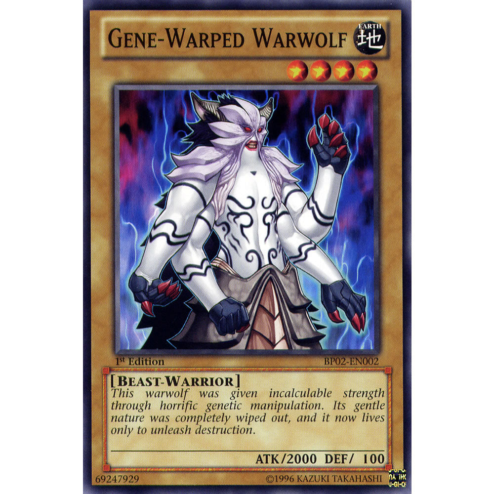 Gene-Warped Warwolf BP02-EN002 Yu-Gi-Oh! Card from the Battle Pack 2: War of the Giants Set