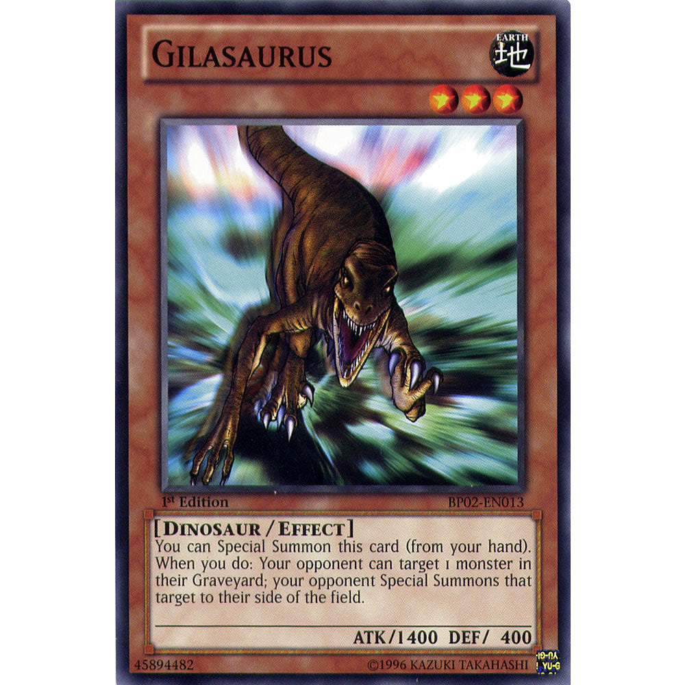 Gilasaurus BP02-EN013 Yu-Gi-Oh! Card from the Battle Pack 2: War of the Giants Set