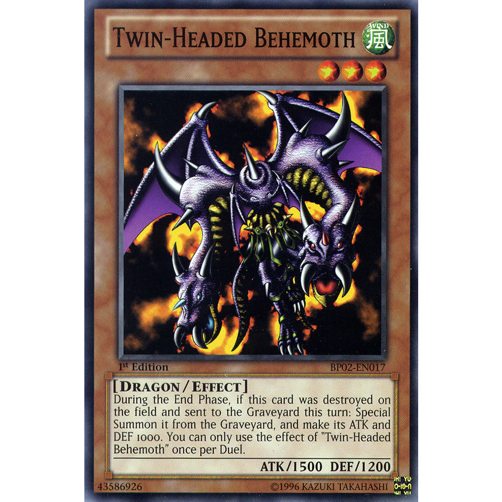 Twin-Headed Behemoth BP02-EN017 Yu-Gi-Oh! Card from the Battle Pack 2: War of the Giants Set