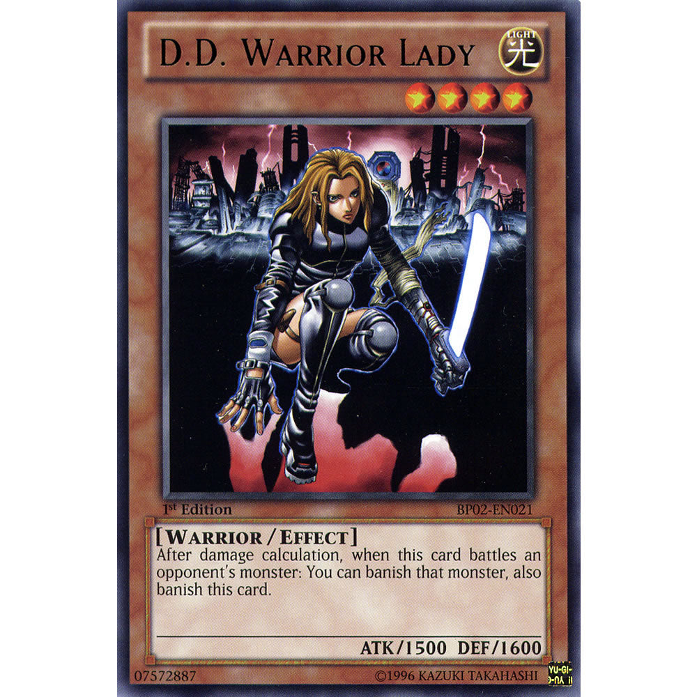 D. D. Warrior Lady BP02-EN021 Yu-Gi-Oh! Card from the Battle Pack 2: War of the Giants Set