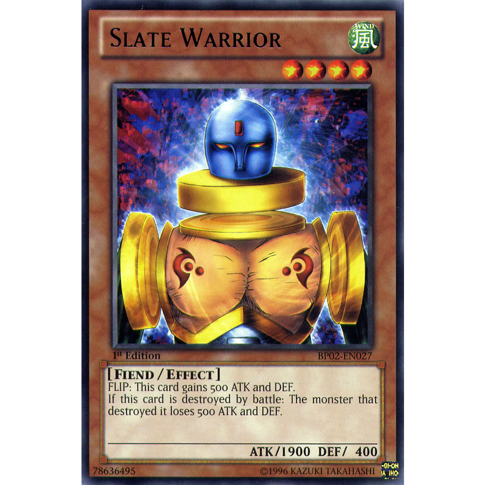 Slate Warrior BP02-EN027 Yu-Gi-Oh! Card from the Battle Pack 2: War of the Giants Set