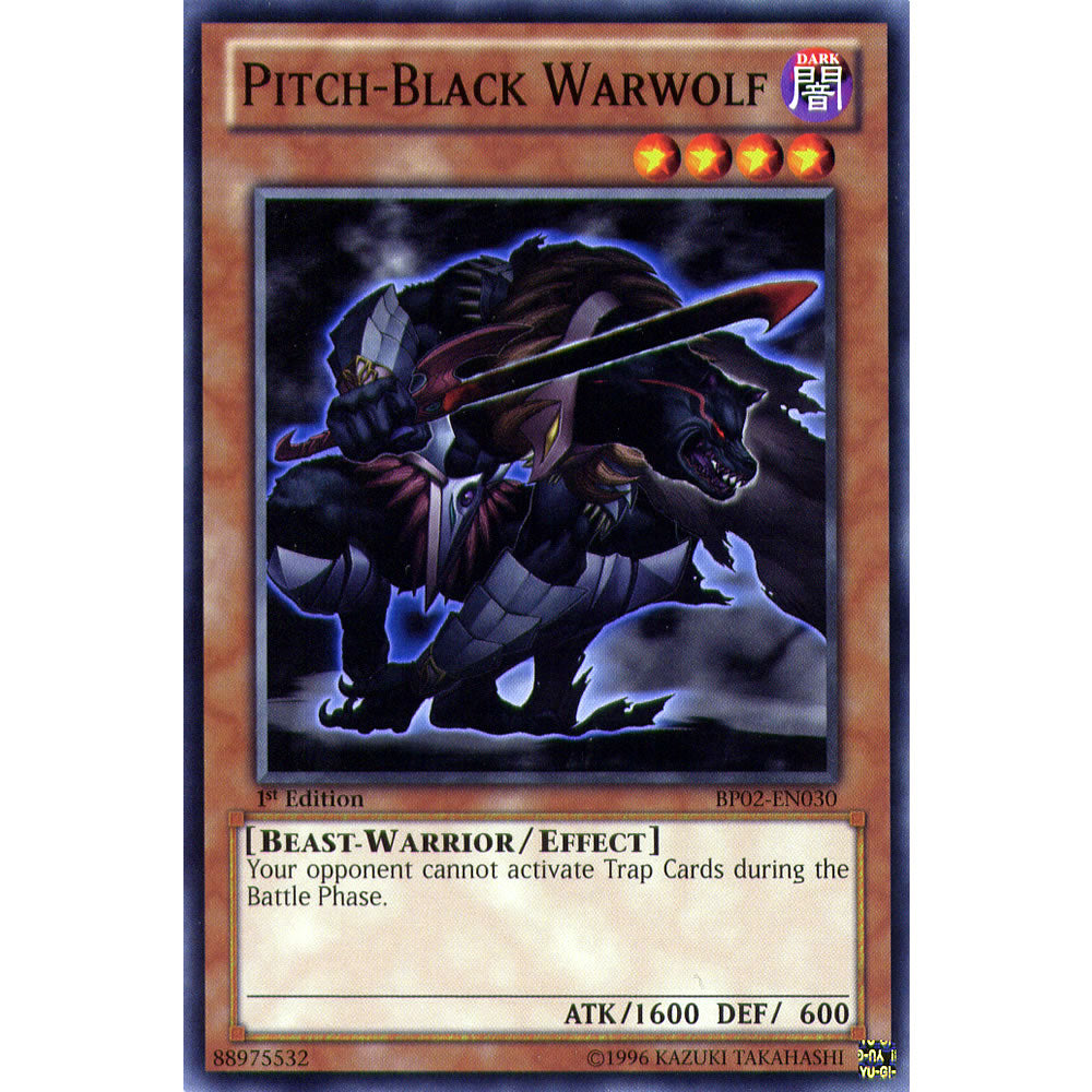 Pitch-Black Warwolf BP02-EN030 Yu-Gi-Oh! Card from the Battle Pack 2: War of the Giants Set