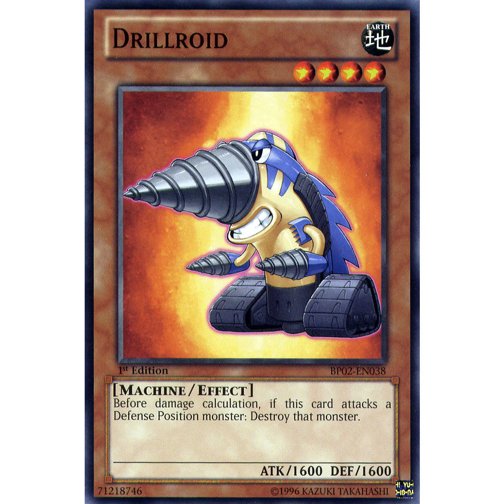 Drillroid BP02-EN038 Yu-Gi-Oh! Card from the Battle Pack 2: War of the Giants Set