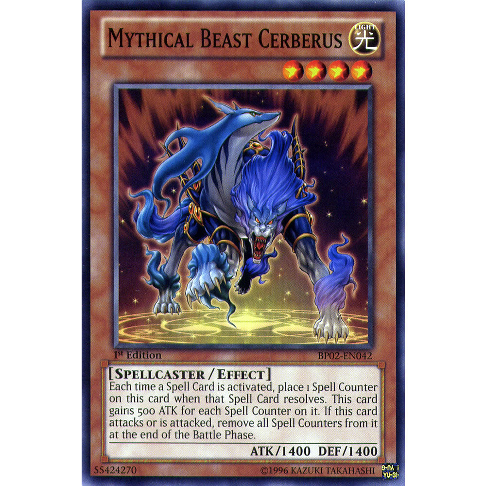 Mythical Beast Cerberus BP02-EN042 Yu-Gi-Oh! Card from the Battle Pack 2: War of the Giants Set