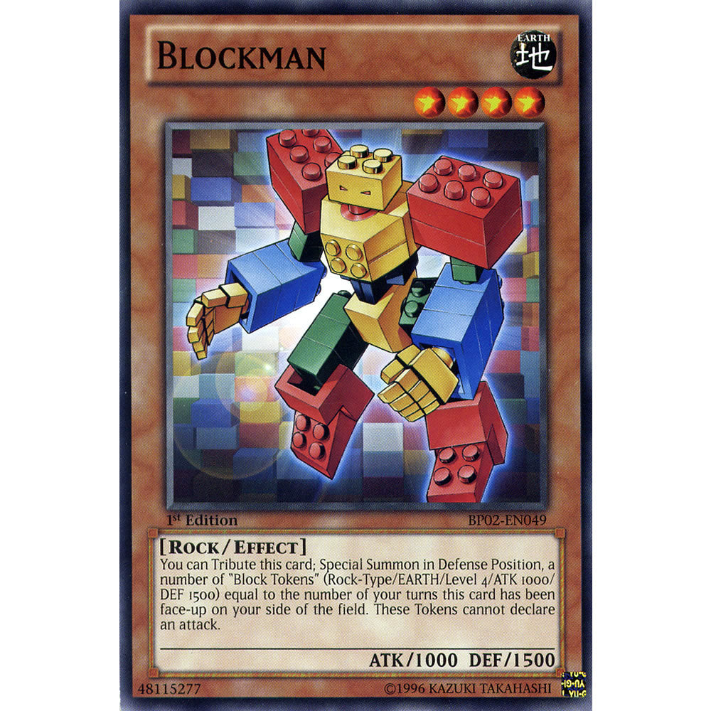 Blockman BP02-EN049 Yu-Gi-Oh! Card from the Battle Pack 2: War of the Giants Set