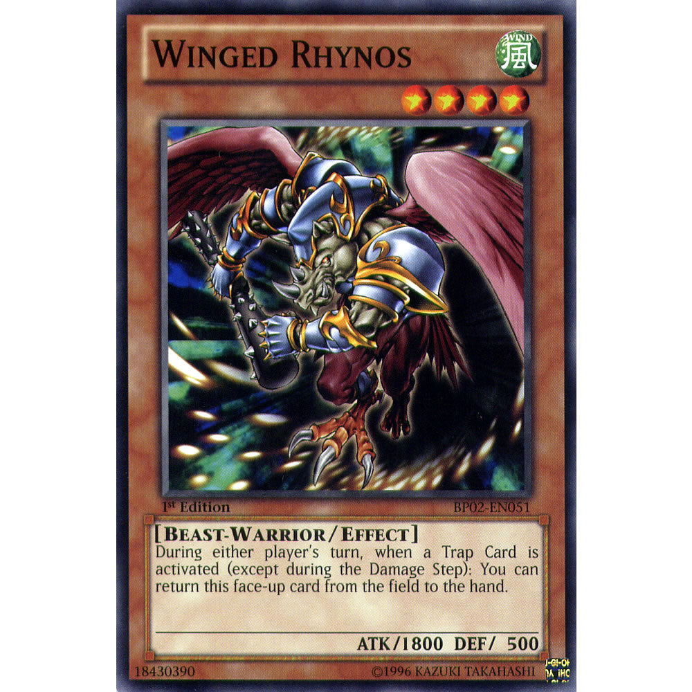 Winged Rhynos BP02-EN051 Yu-Gi-Oh! Card from the Battle Pack 2: War of the Giants Set
