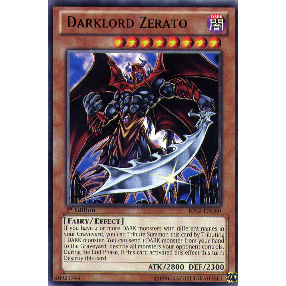 Darklord Zerato BP02-EN060 Yu-Gi-Oh! Card from the Battle Pack 2: War of the Giants Set