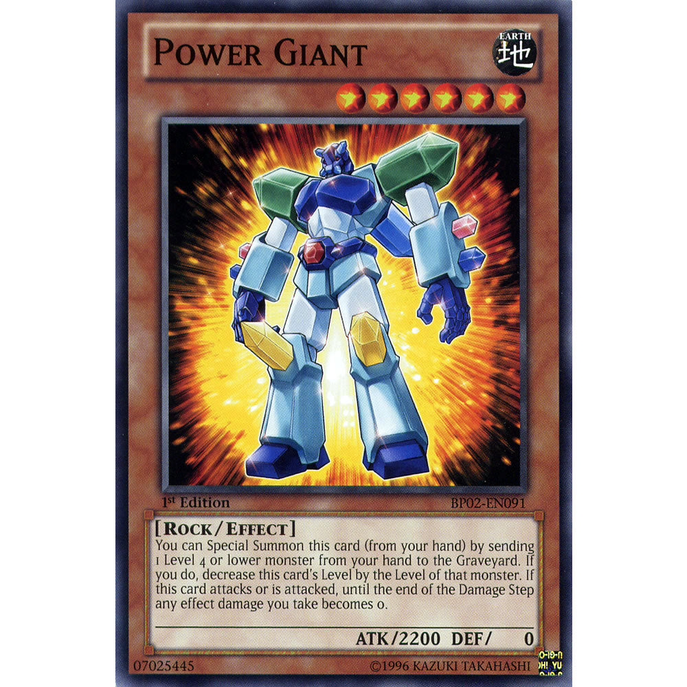 Power Giant BP02-EN091 Yu-Gi-Oh! Card from the Battle Pack 2: War of the Giants Set