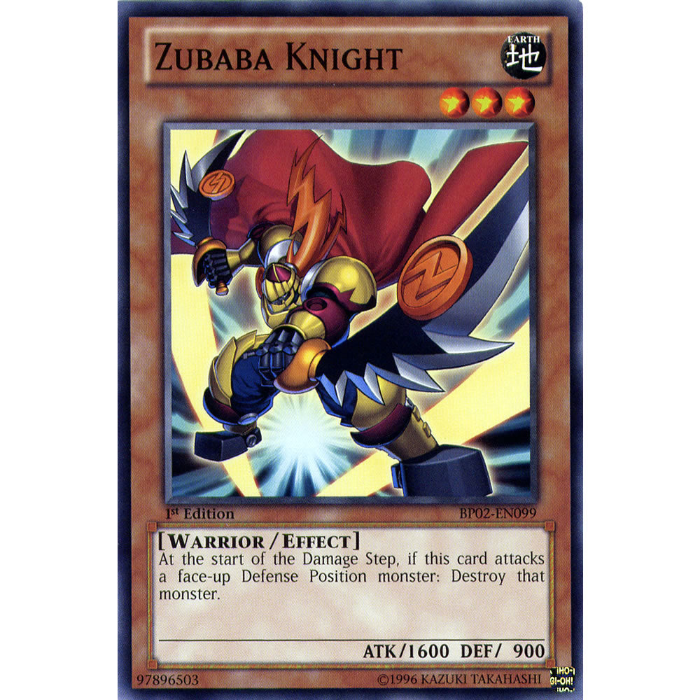 Zubaba Knight BP02-EN099 Yu-Gi-Oh! Card from the Battle Pack 2: War of the Giants Set