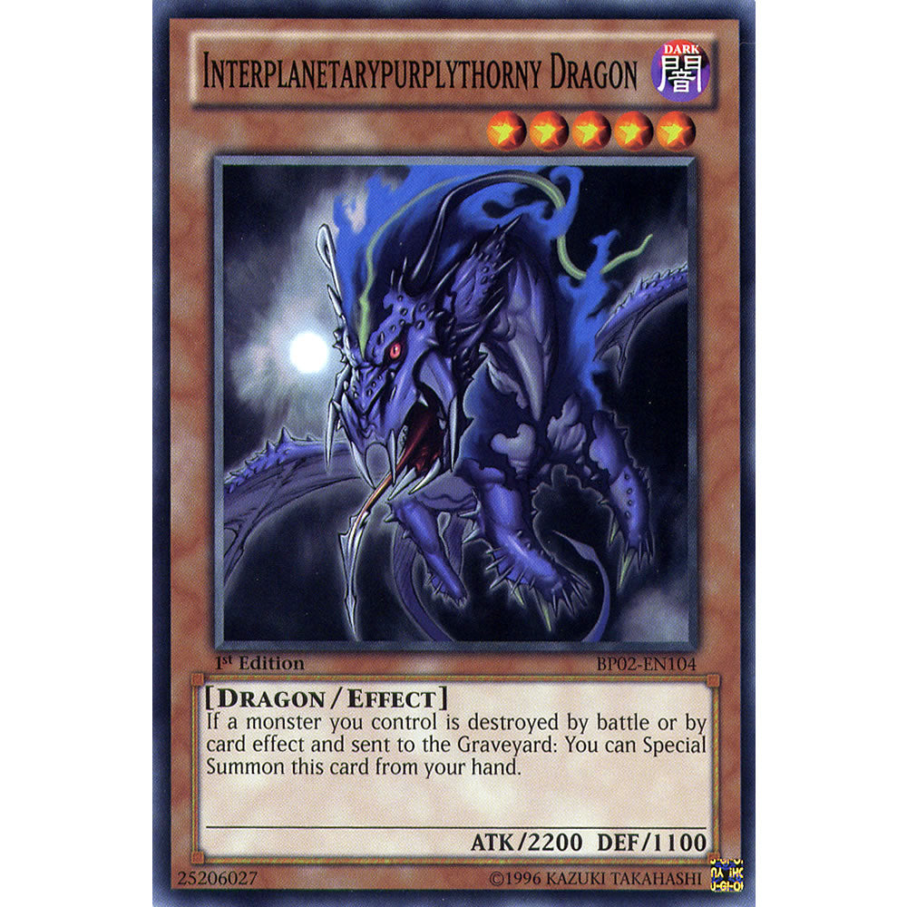 Interplanetarypurplythorny Dragon BP02-EN104 Yu-Gi-Oh! Card from the Battle Pack 2: War of the Giants Set