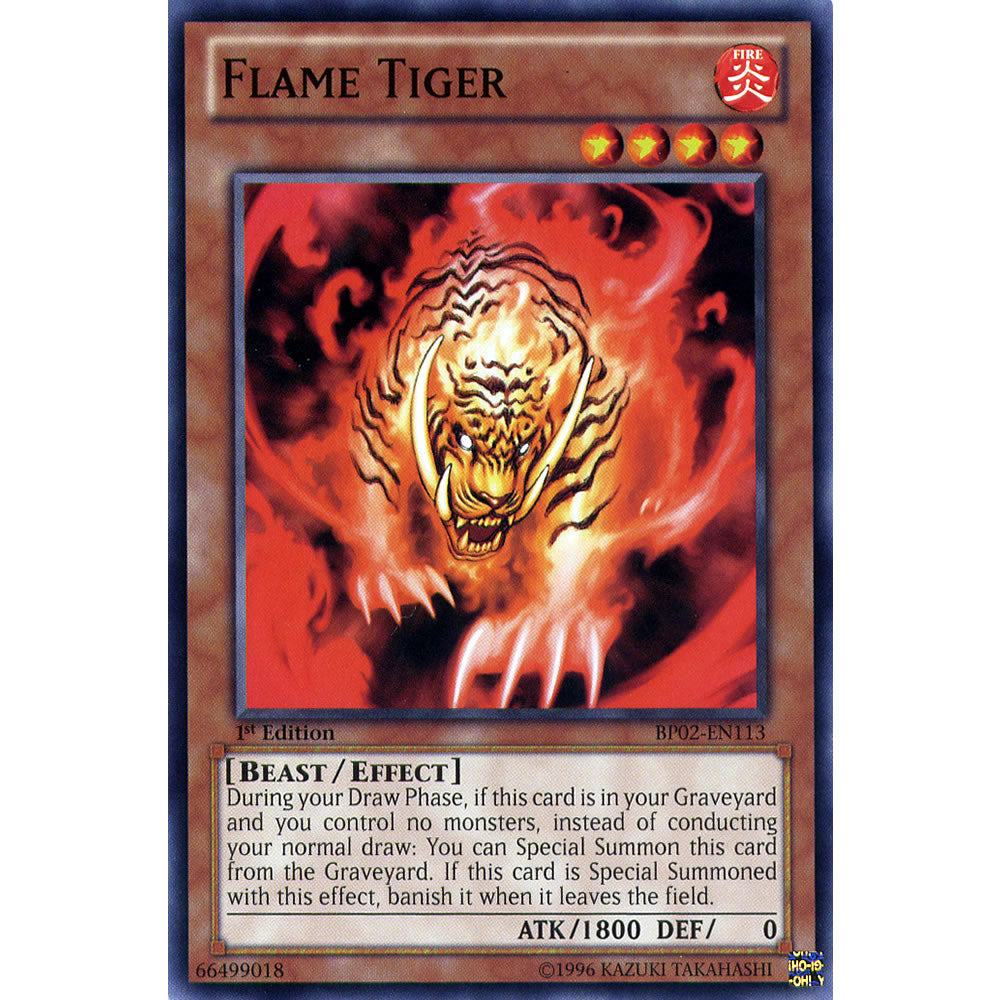 Flame Tiger BP02-EN113 Yu-Gi-Oh! Card from the Battle Pack 2: War of the Giants Set
